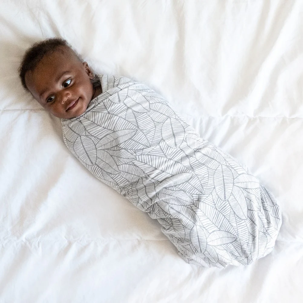 Aden + Anais Comfort Knit Swaddle Blanket - Zebra Plant - Image 5