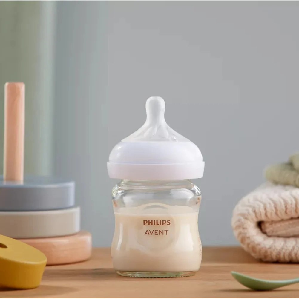 Avent Glass Natural Response Baby Bottle (4 oz) - Image 3