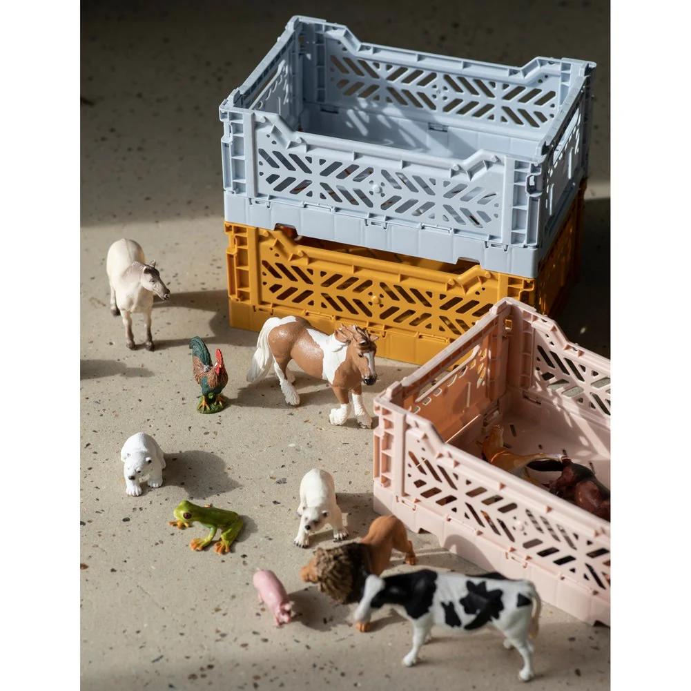 Aykasa Mini Foldable Storage Crate - Grey - Image 3