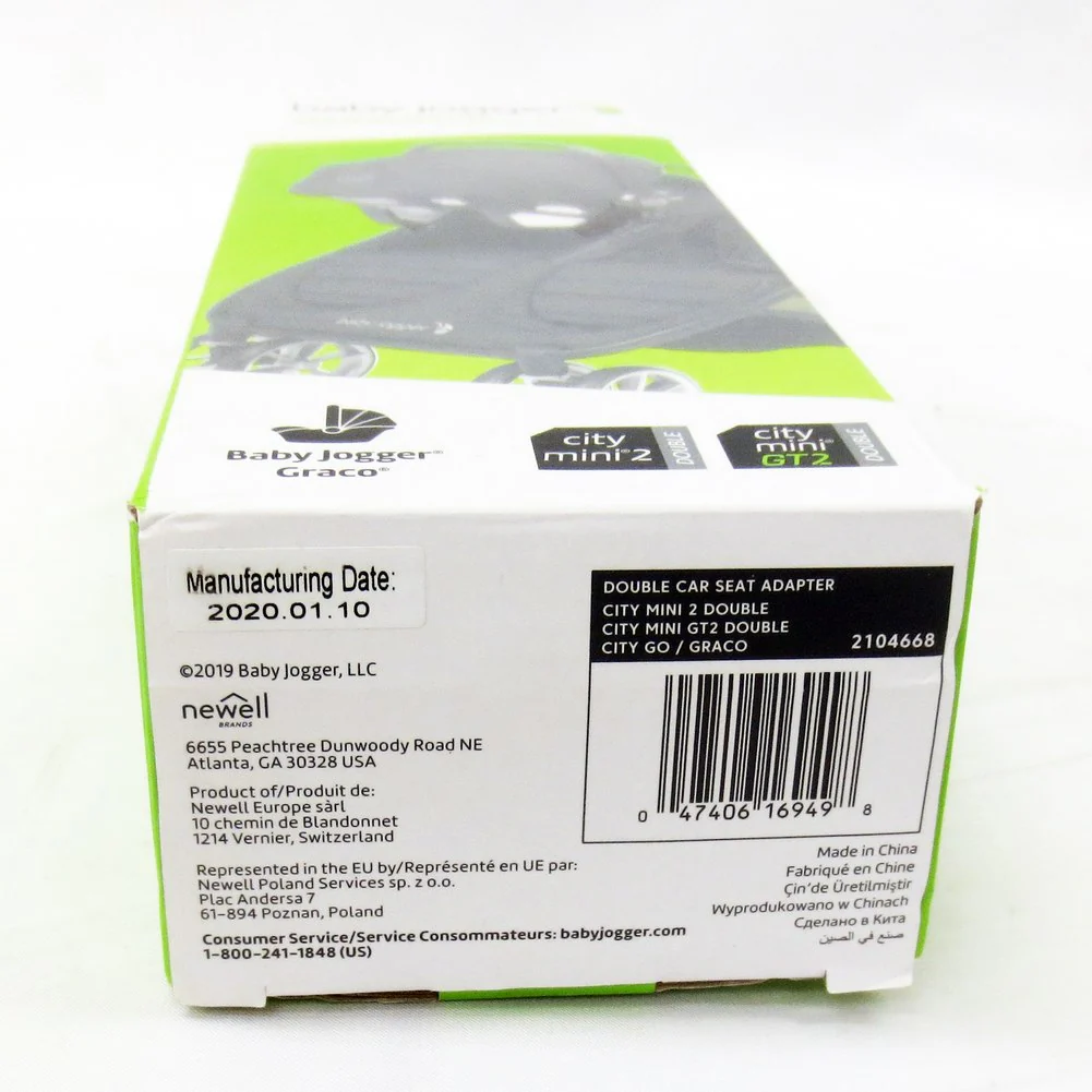 Baby Jogger Graco and City GO Car Seat Adapter for City Mini GT Double (Open Box) - Image 3