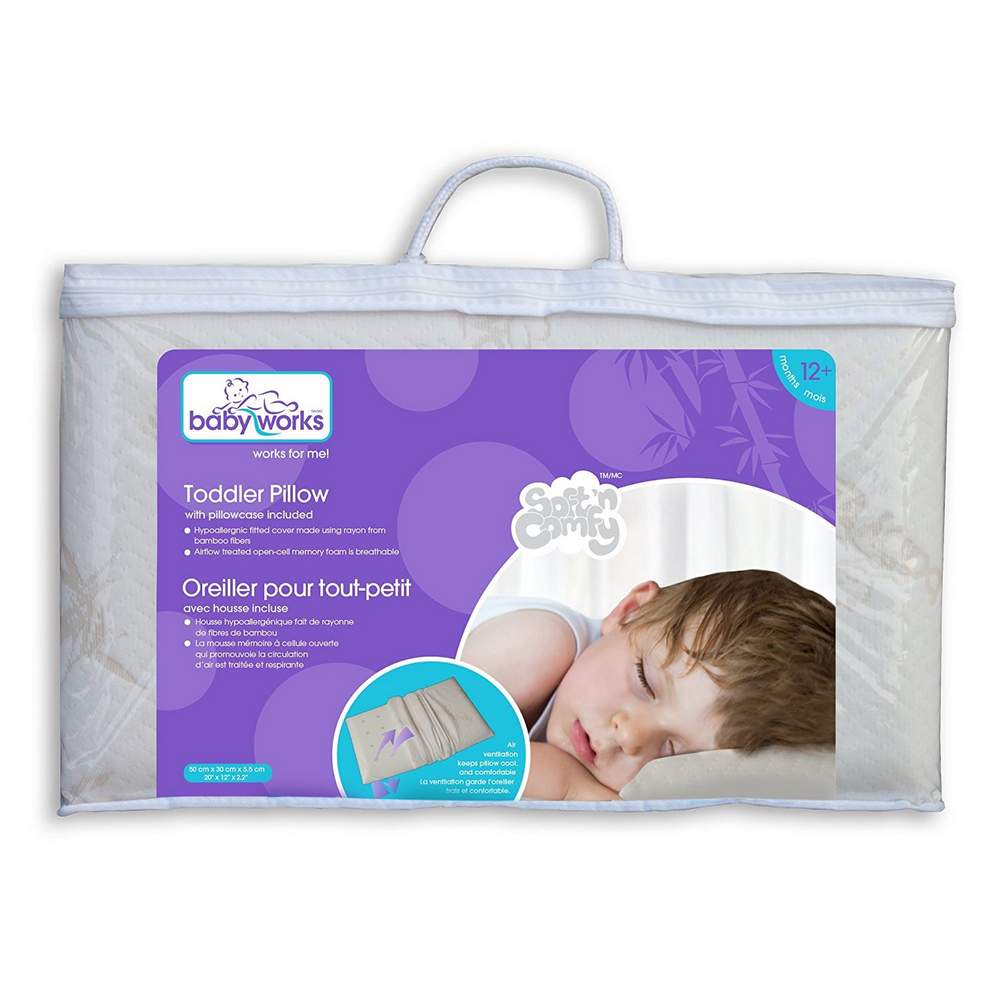 Baby Works Toddler Pillow with Bamboo Cover - Image 3