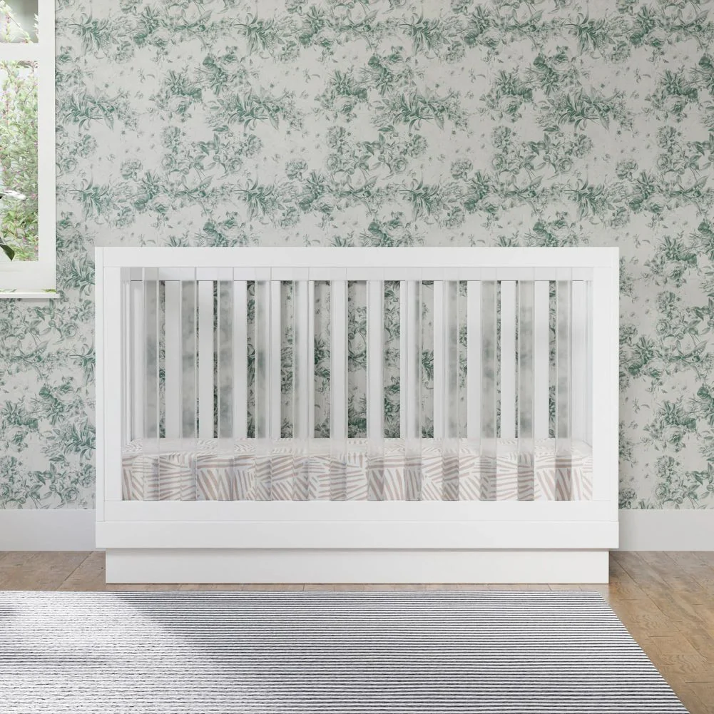 Babyletto Harlow Acrylic 3-in-1 Convertible Crib with Toddler Bed Conversion Kit - Image 8