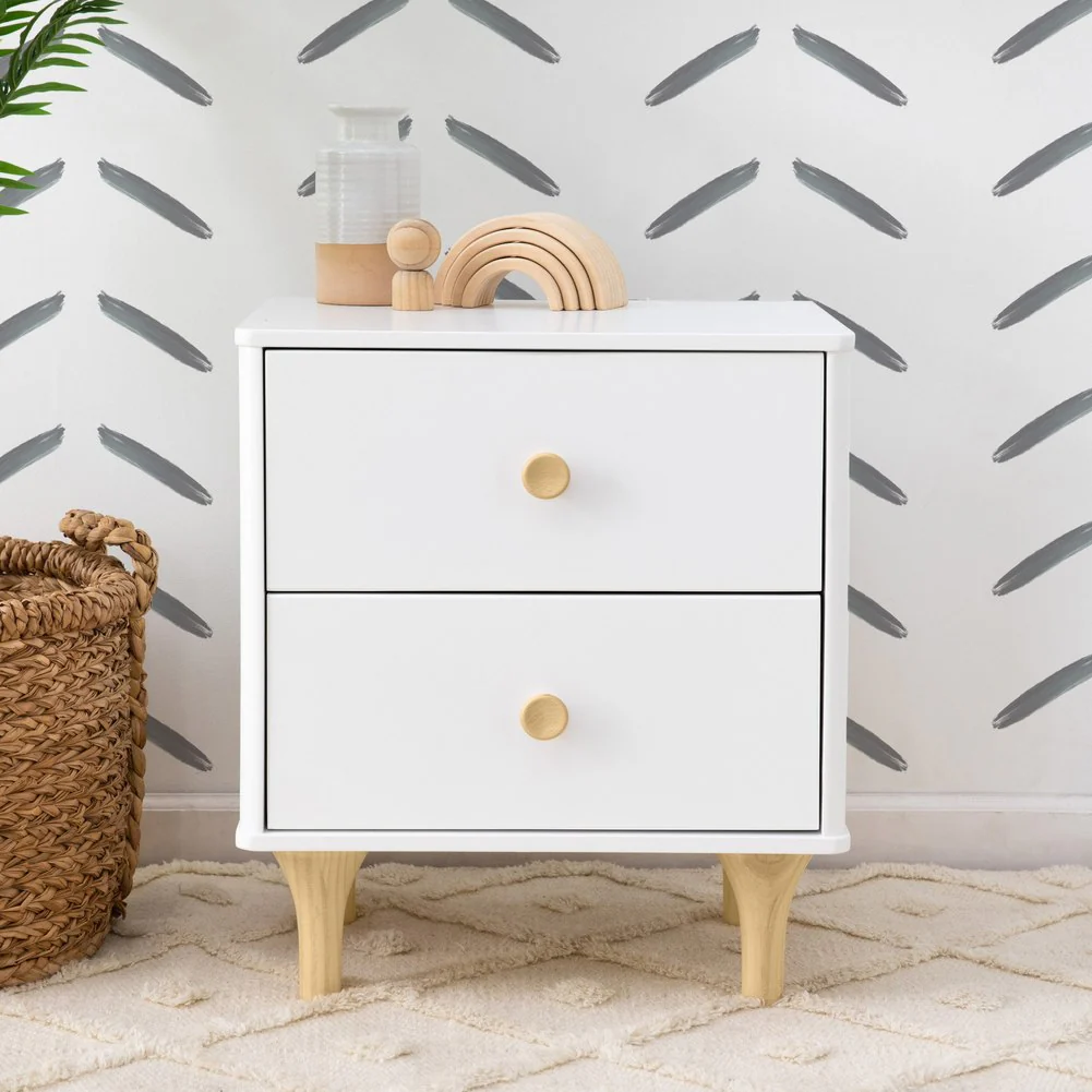 Babyletto Lolly Nightstand - White/Natural - Image 6