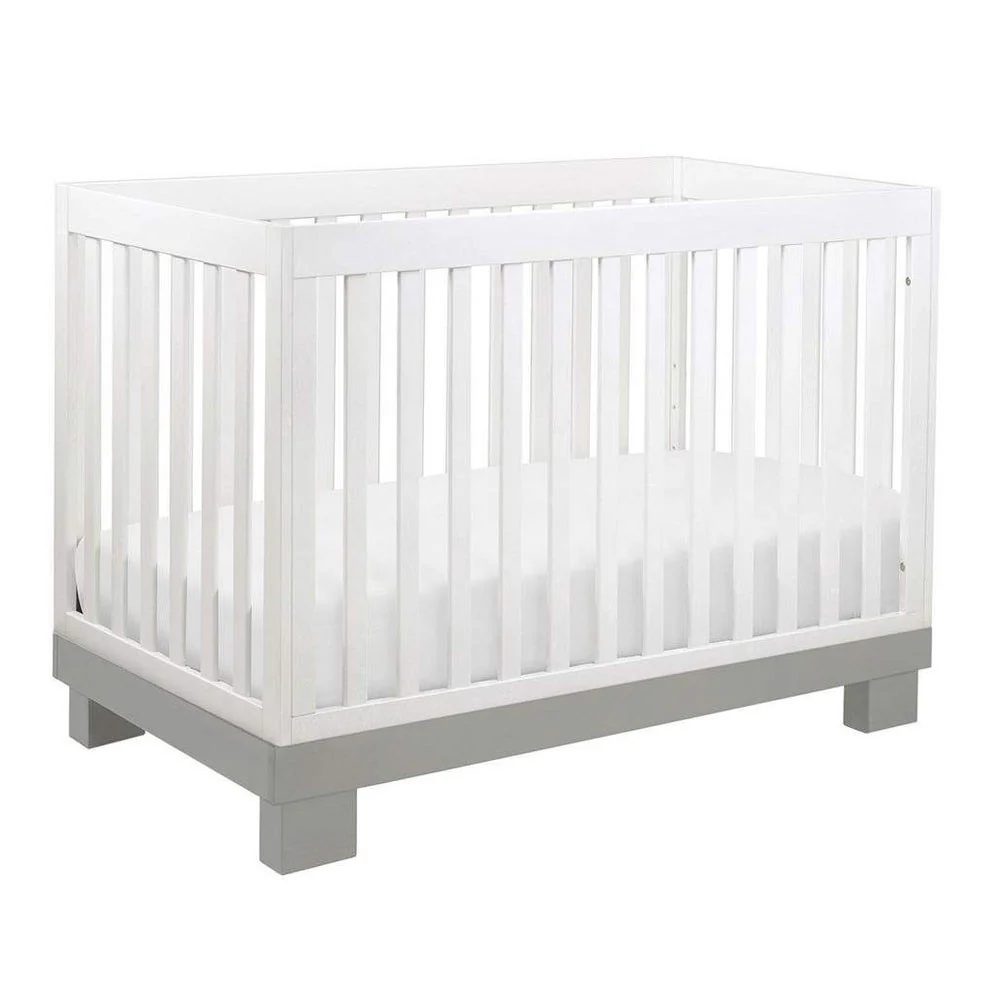 Babyletto Modo 2-Piece Crib and 3-Drawer Dresser Kit - Grey and White (Floor Model) - Image 5