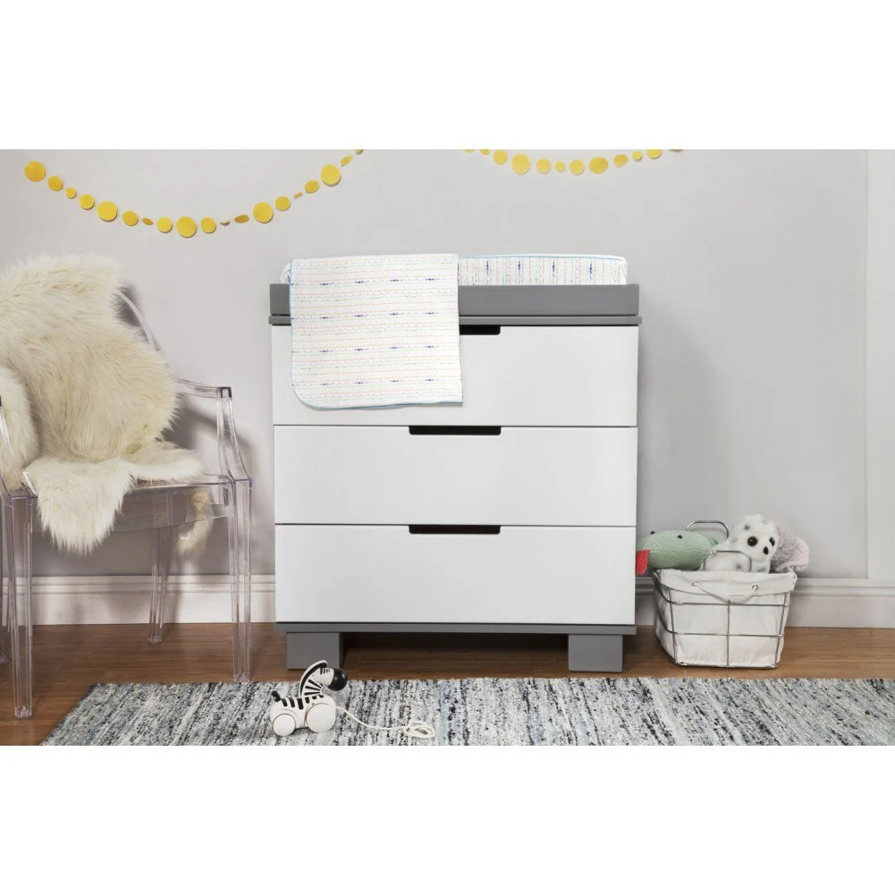 Babyletto Modo 2-Piece Crib and 3-Drawer Dresser Kit - Grey and White (Floor Model) - Image 7