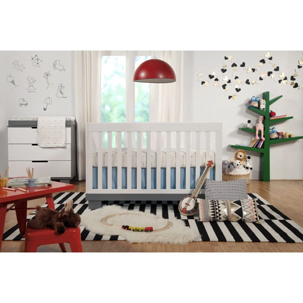 Babyletto Modo 2-Piece Crib and 3-Drawer Dresser Kit - Grey and White (Floor Model) - Image 8