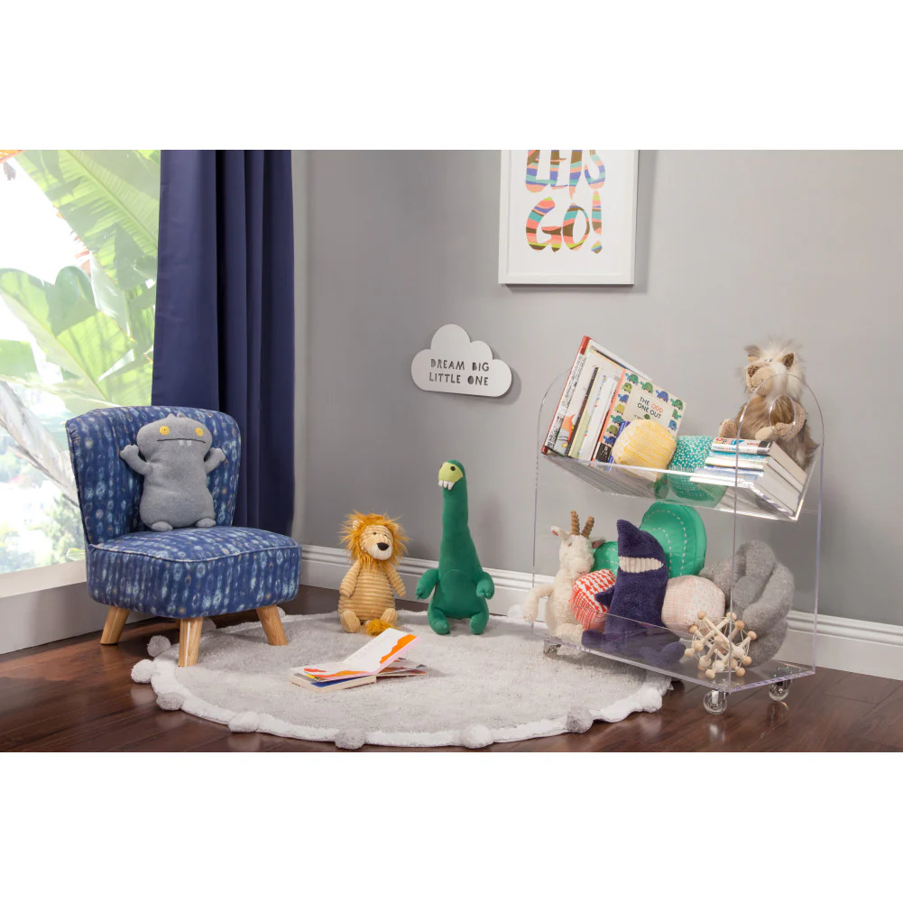 Babyletto Presto Acrylic Bookcase and Cart - Image 3