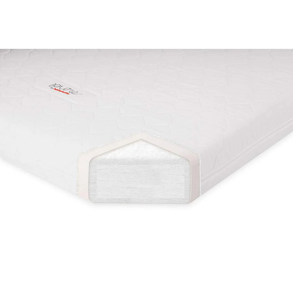 Babyletto Pure Core Non-Toxic Mini Crib Mattress with Hybrid Waterproof Cover - Image 3