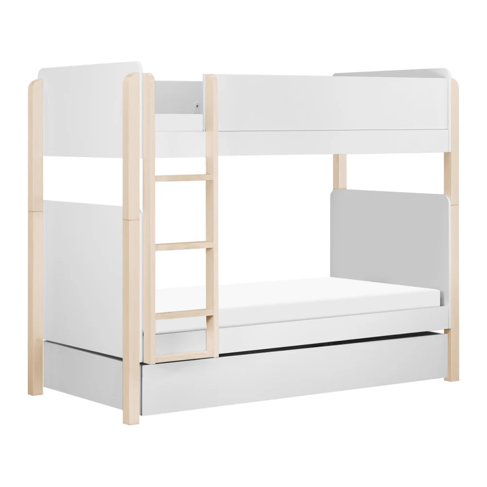 Babyletto TipToe Bunk Bed - White and Washed Natural - Image 9