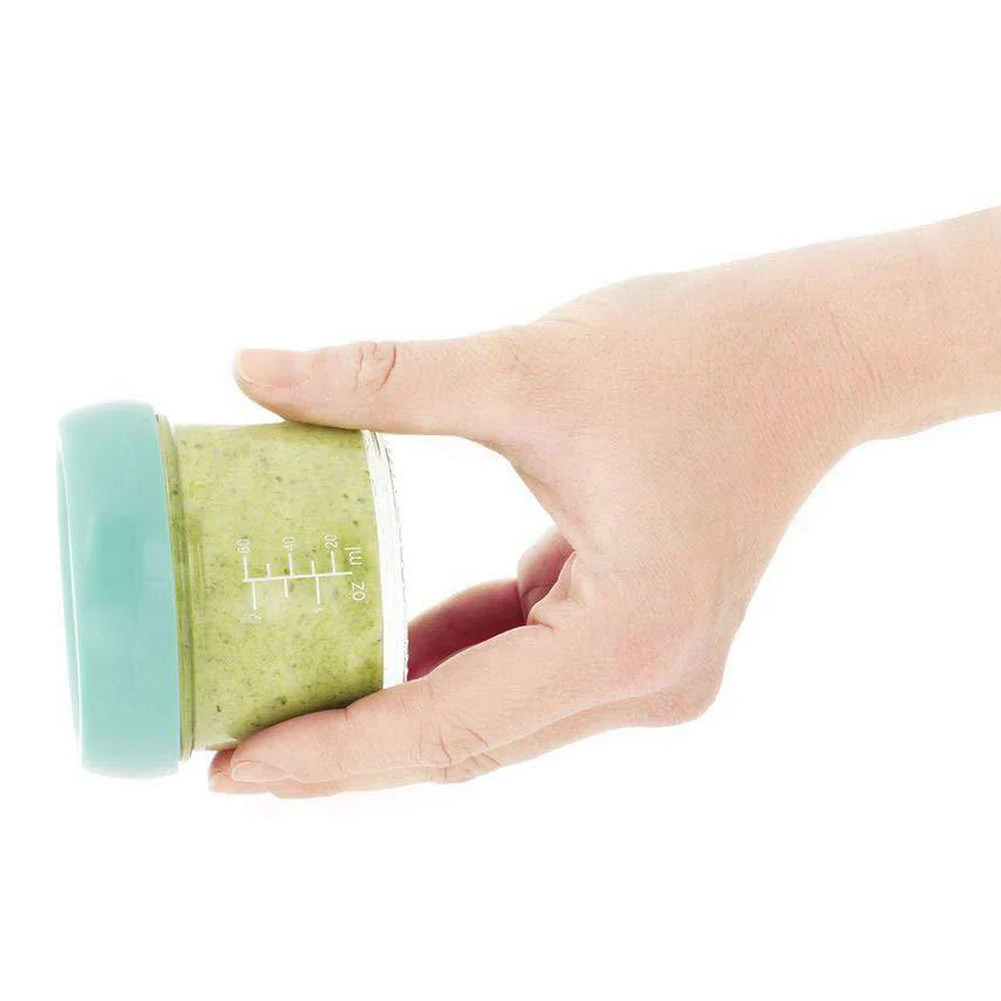 BabyMoov BabyBowls 8-Pack Glass Storage Containers Set - 4 x 4oz and 4 x 8oz - Image 4