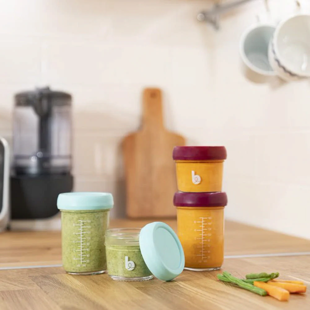 BabyMoov BabyBowls 8-Pack Glass Storage Containers Set - 4 x 4oz and 4 x 8oz - Image 6