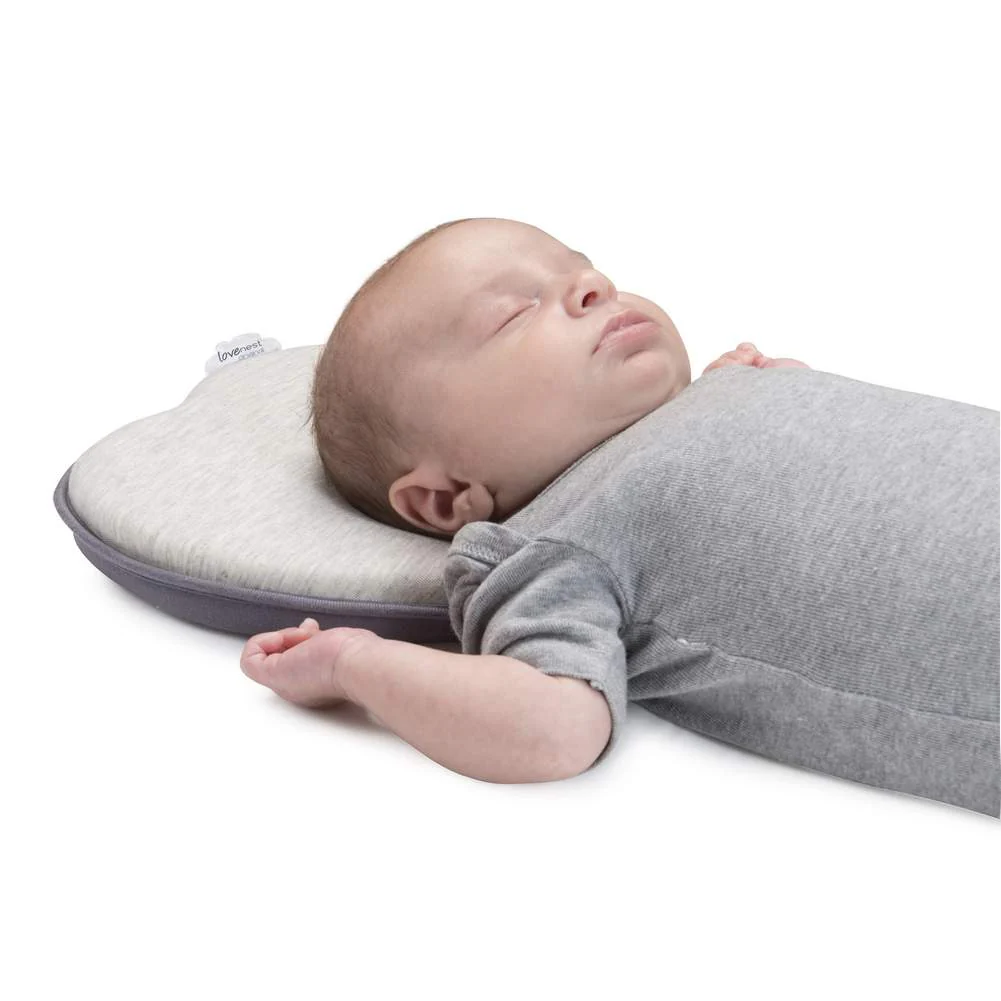 BabyMoov LoveNest Infant Head Support Pillow - Smokey - Image 3