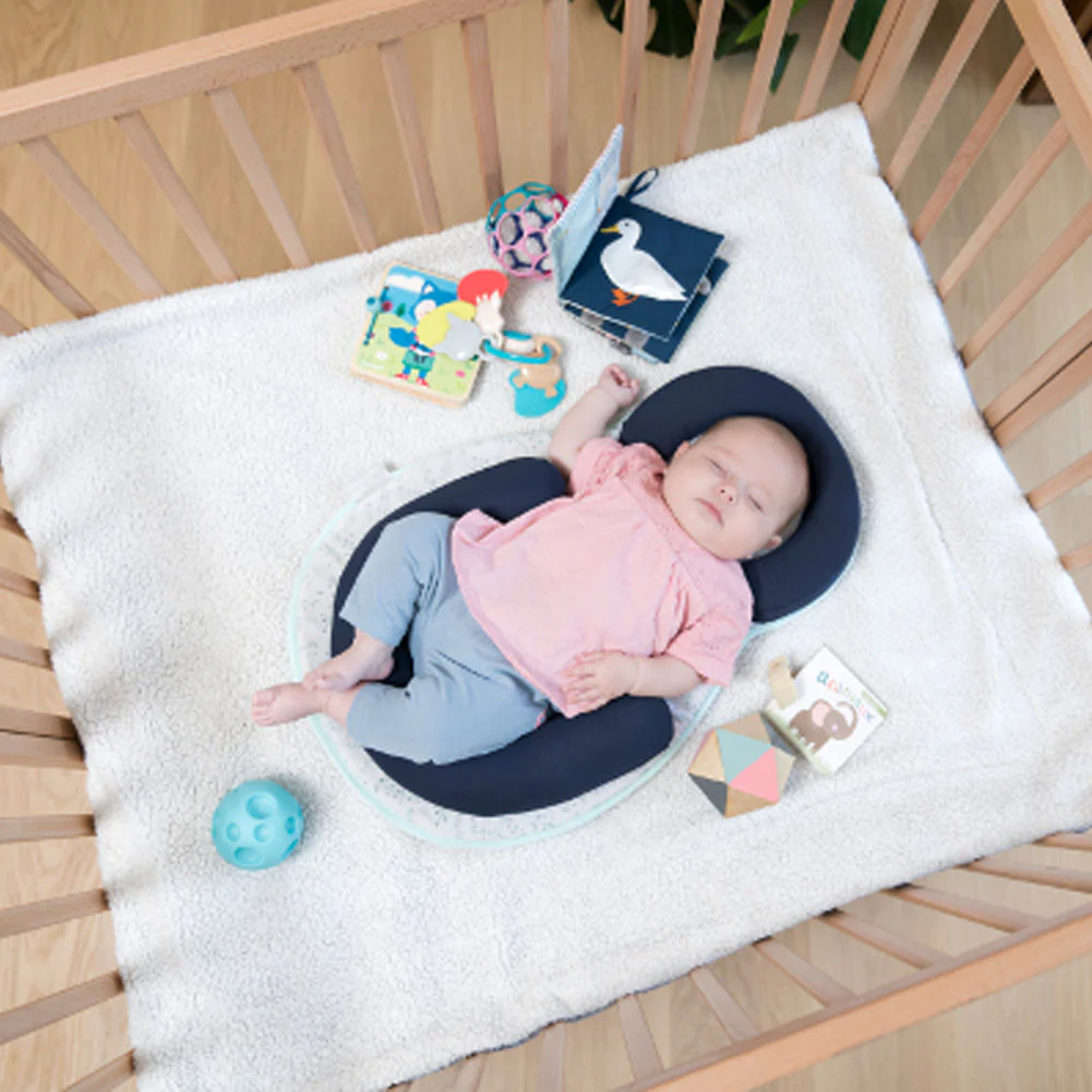 BabyMoov SoCosy Newborn Lounger with Bamboo Covers - Fresh Mosiac - Image 5