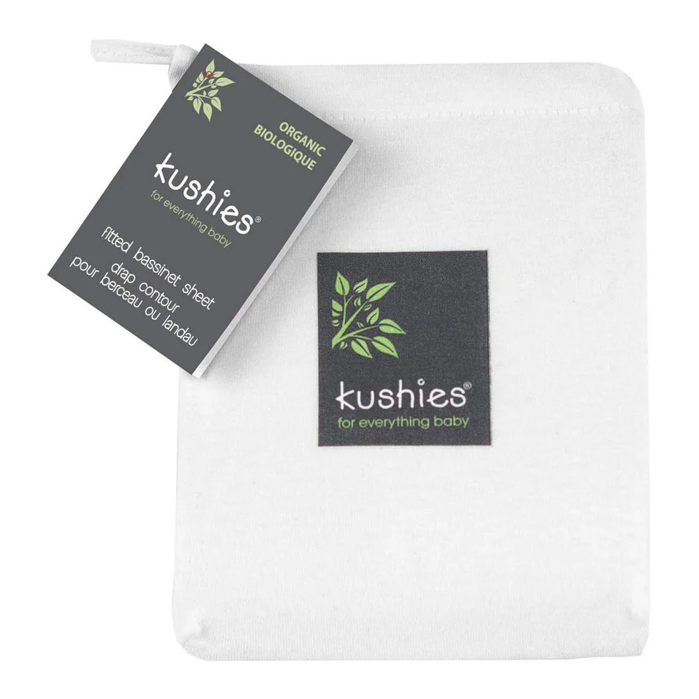 Kushies Organic Jersey Bassinet Fitted Sheet - Image 3